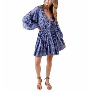 Omika Harper Mini Dress Tanvi Ink Size SMALL NWT